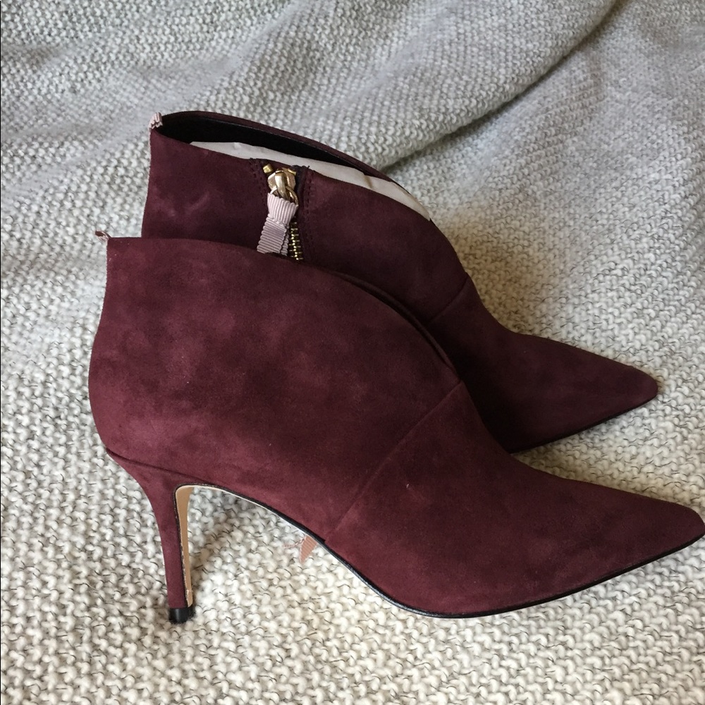 Boden Burgundy Bootie New in Box Size 8